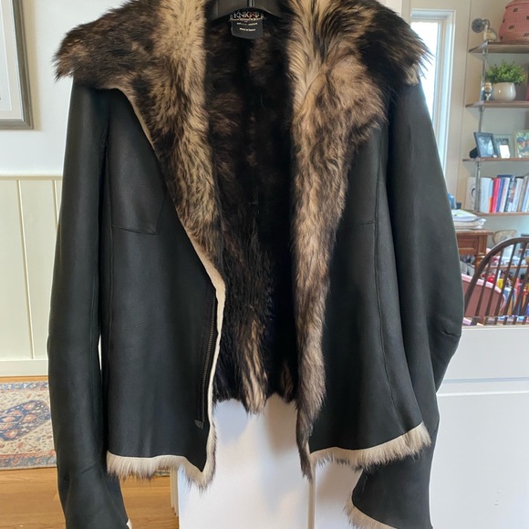 Butter soft sheepskin jacket with fur inside. - Picture 2 of 10